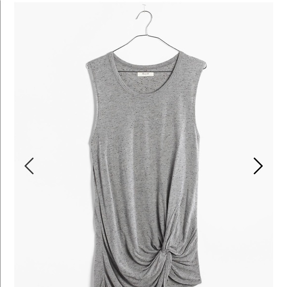 Madewell Speckled Twist Tunic Tank Top Size L - Picture 2 of 7